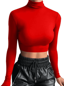 cómo combinar una blusa roja