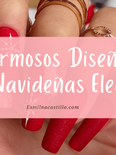 40 Hermosos Diseños De Uñas Navideñas Elegantes