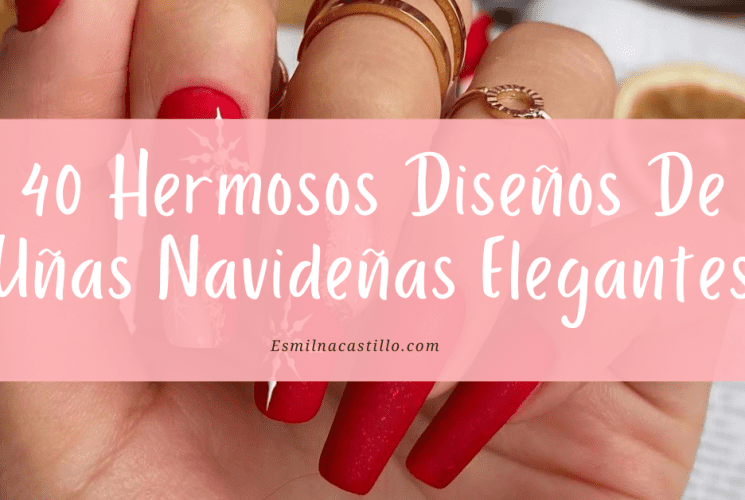 Uñas Navideñas Elegantes