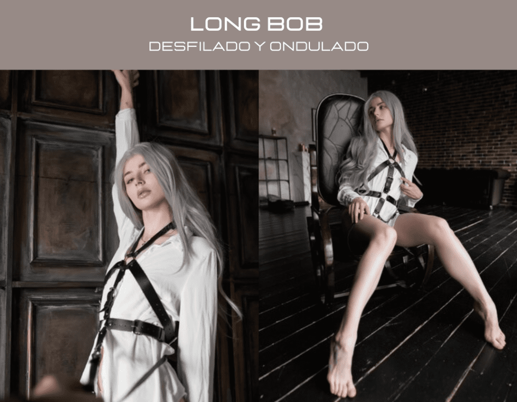 Bob Long - cortes de pelo para mujeres con canas