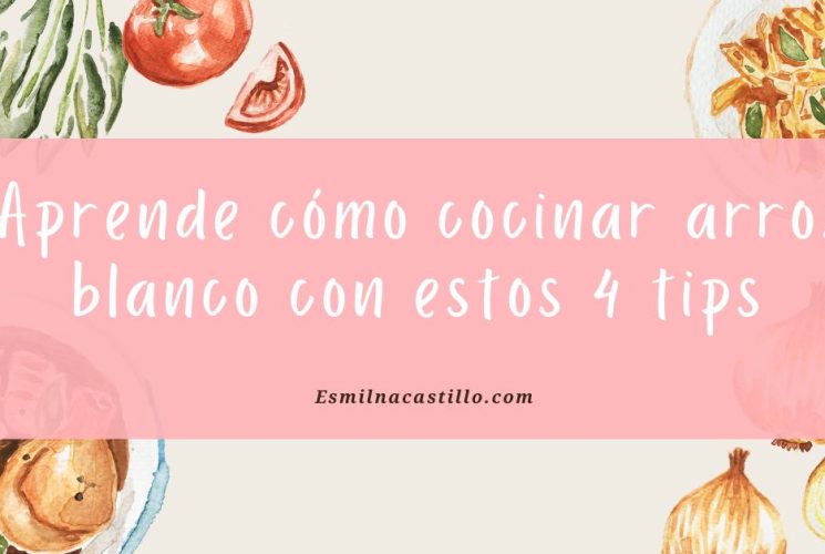 Aprende cómo cocinar arroz blanco con estos 4 tips