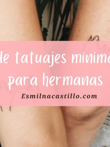 ¡Demuéstrale tu amor! 6 tatuajes minimalistas para hermanas ➨ significado + imágenes ¡Entra YA! | EC
