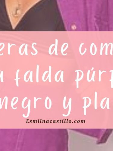 Top 7: Las Mejores Maneras de combinar una falda púrpura con negro y plateado