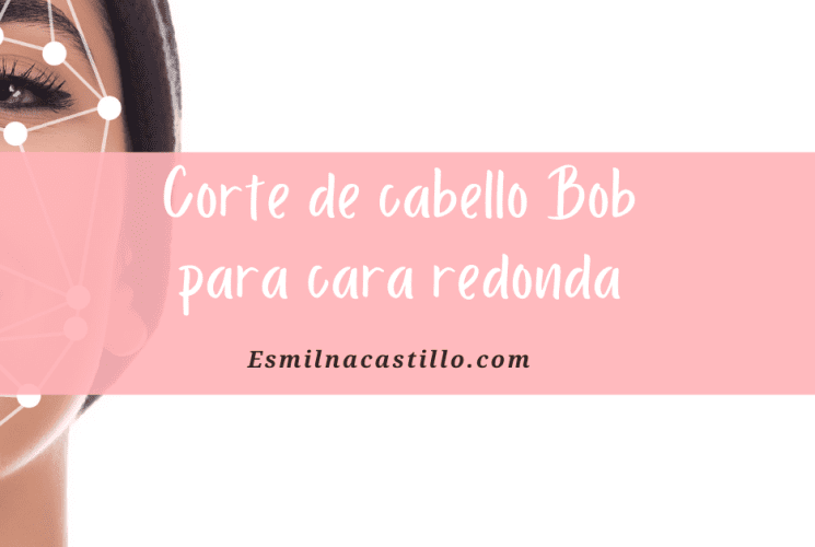 corte de cabello Bob para cara redonda 