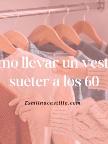 Como llevar un vestido sueter a los 60