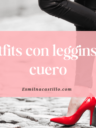 Ejemplos de outfits con leggins de cuero: Moda 2024