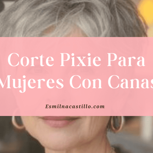 Corte Pixie Para Mujeres Con Canas