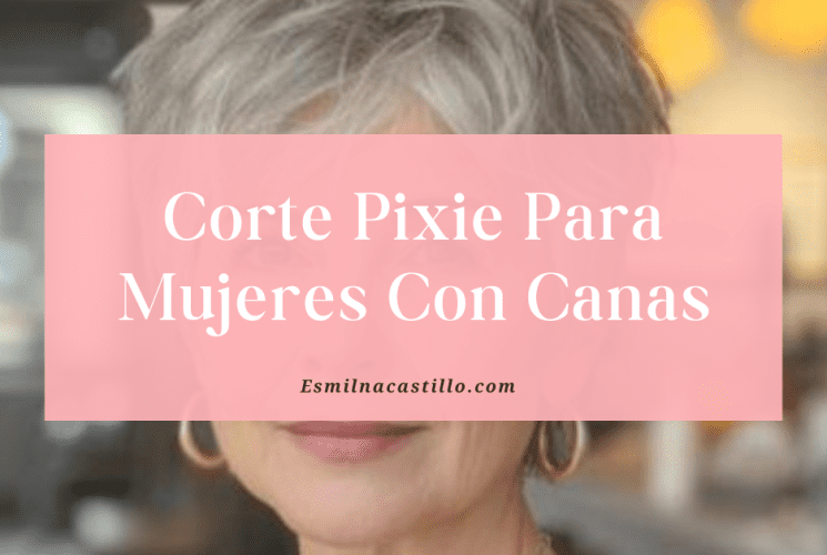 Corte Pixie Para Mujeres Con Canas