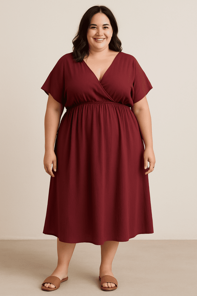 Vestido con Caída Suelta y Tela Liviana