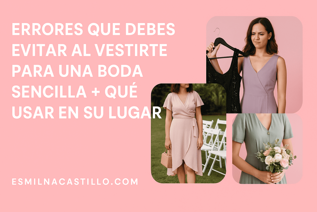 Errores que Debes Evitar al Vestirte para una Boda Sencilla