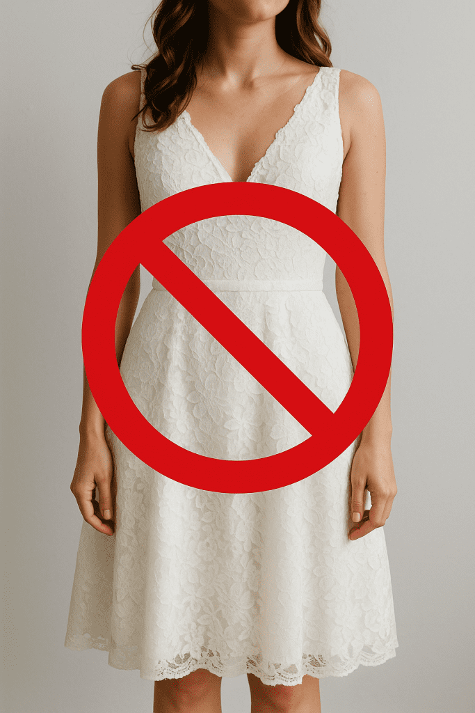 Errores que Debes Evitar al Vestirte para una Boda Sencilla + Qué Usar en Su Lugar