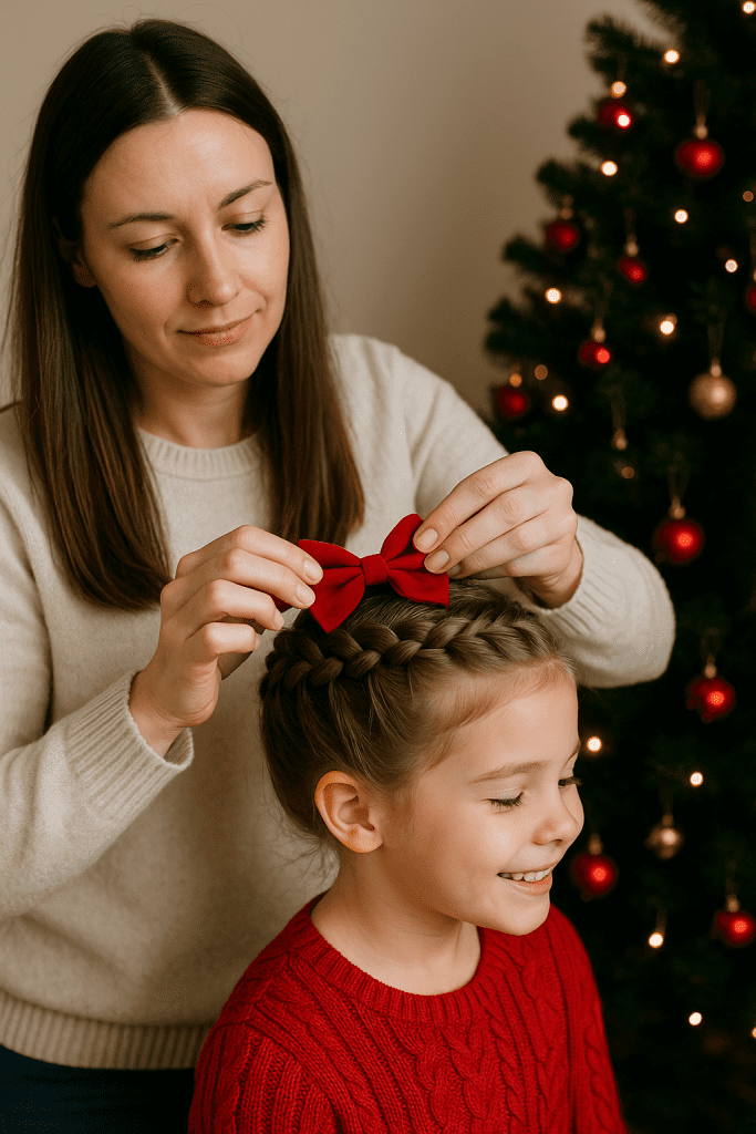 Cómo Peinar a tu Hija en Navidad
