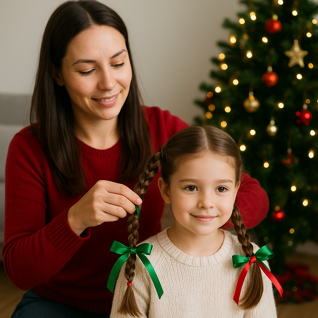 Cómo Peinar a tu Hija en Navidad