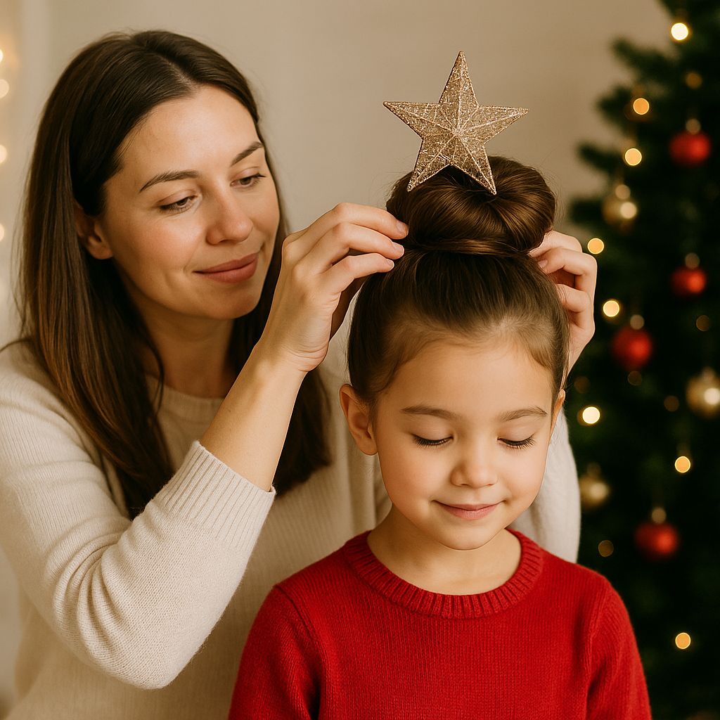 Cómo Peinar a tu Hija en Navidad