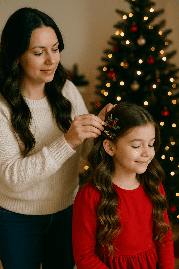 Cómo Peinar a tu Hija en Navidad