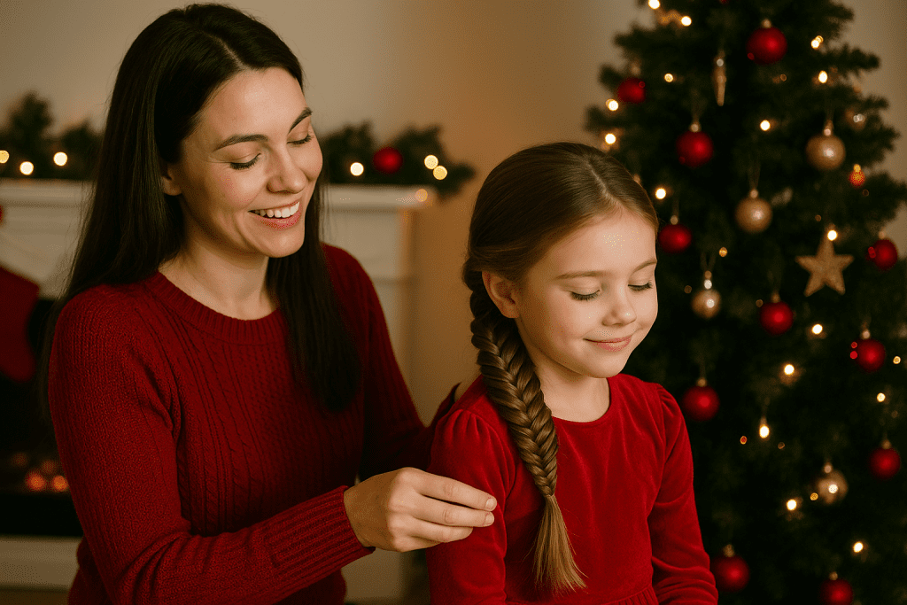 Cómo Peinar a tu Hija en Navidad