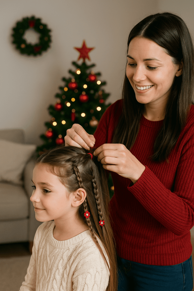 Cómo Peinar a tu Hija en Navidad