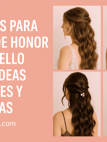 Peinados para Damas de Honor con Cabello Largo: Ideas Elegantes y Modernas