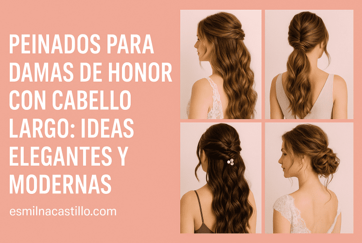Peinados para Damas de Honor con Cabello Largo