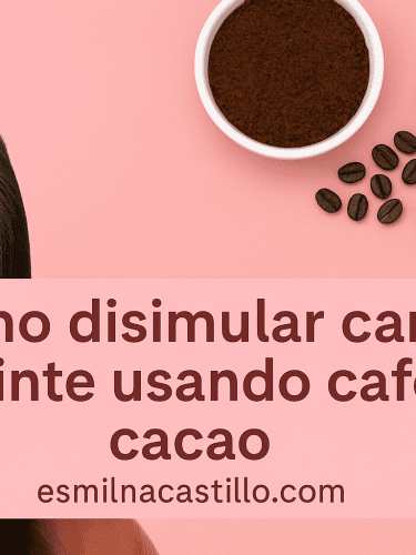 Cómo disimular canas sin tinte usando café y cacao