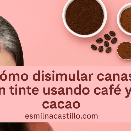 Cómo disimular canas sin tinte usando café y cacao
