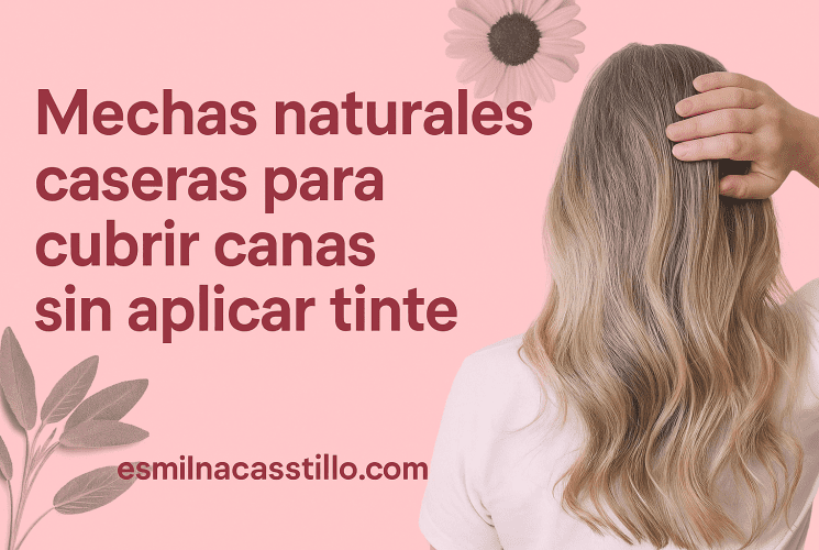 Mechas naturales caseras para cubrir canas sin aplicar tinte