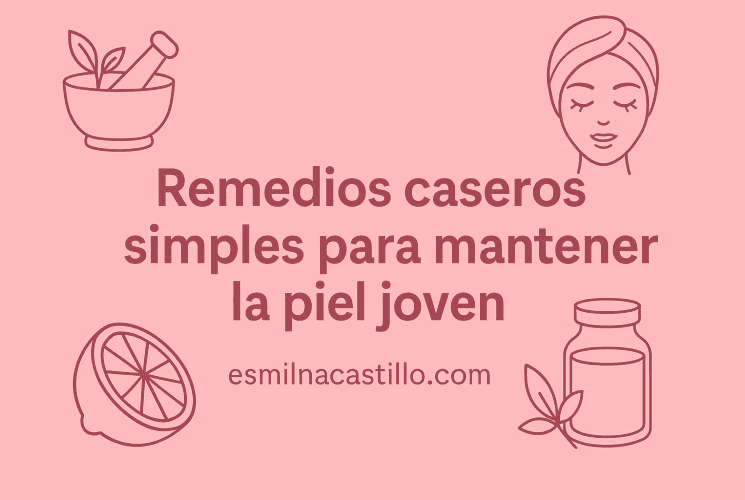 5 Remedios caseros simples para mantener la piel joven