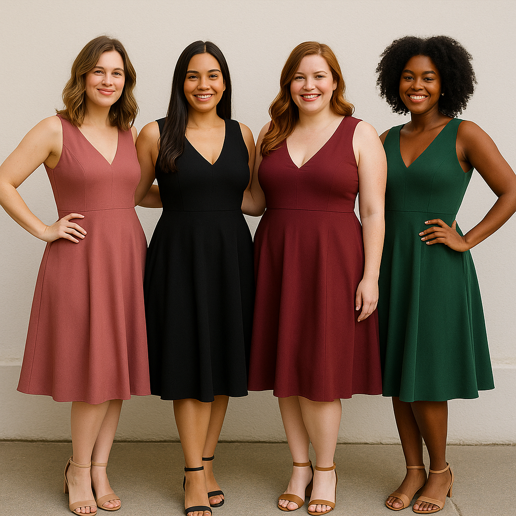 Vestidos que favorecen a mujeres con caderas anchas