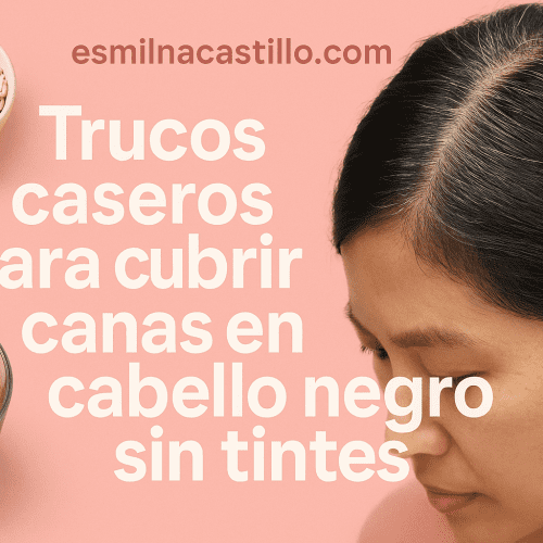 Trucos caseros para cubrir canas en cabello negro sin tintes
