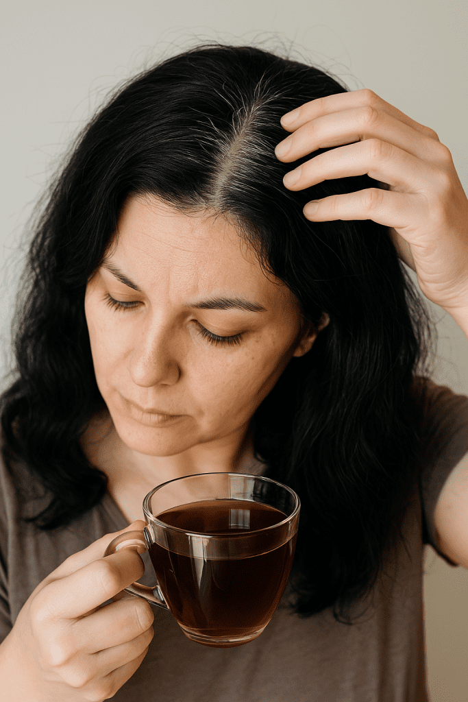 Trucos caseros para cubrir canas en cabello negro sin tintes