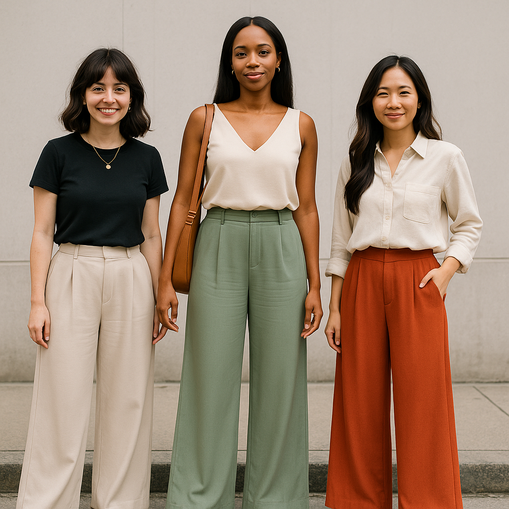 Cómo Elegir Pantalones Palazzo Para Bajitas Sin Perder Proporción
