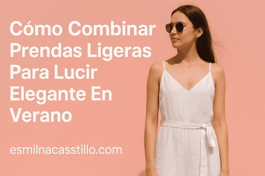 Cómo Combinar Prendas Ligeras Para Lucir Elegante En Verano