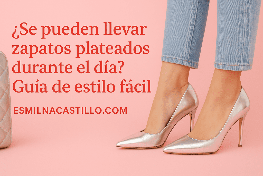 ¿Se pueden llevar zapatos plateados durante el día?