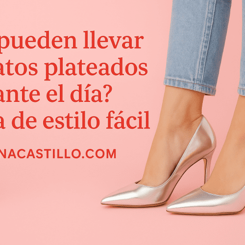 ¿Se pueden llevar zapatos plateados durante el día?