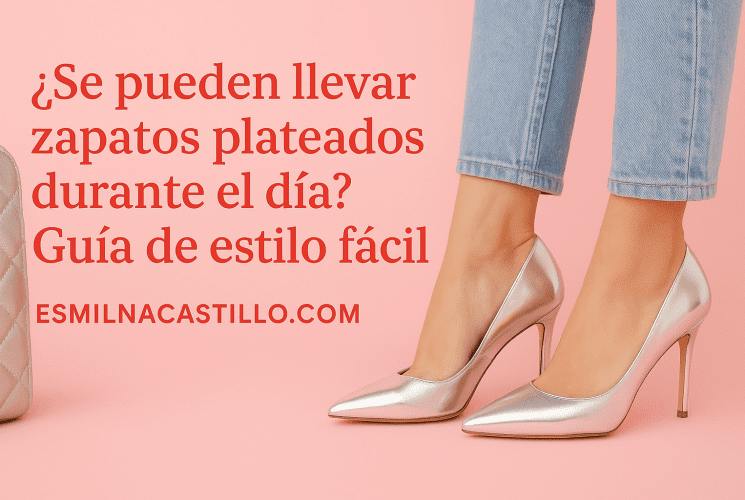 ¿Se pueden llevar zapatos plateados durante el día?