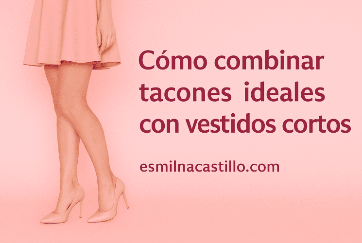 Cómo combinar tacones ideales con vestidos cortos