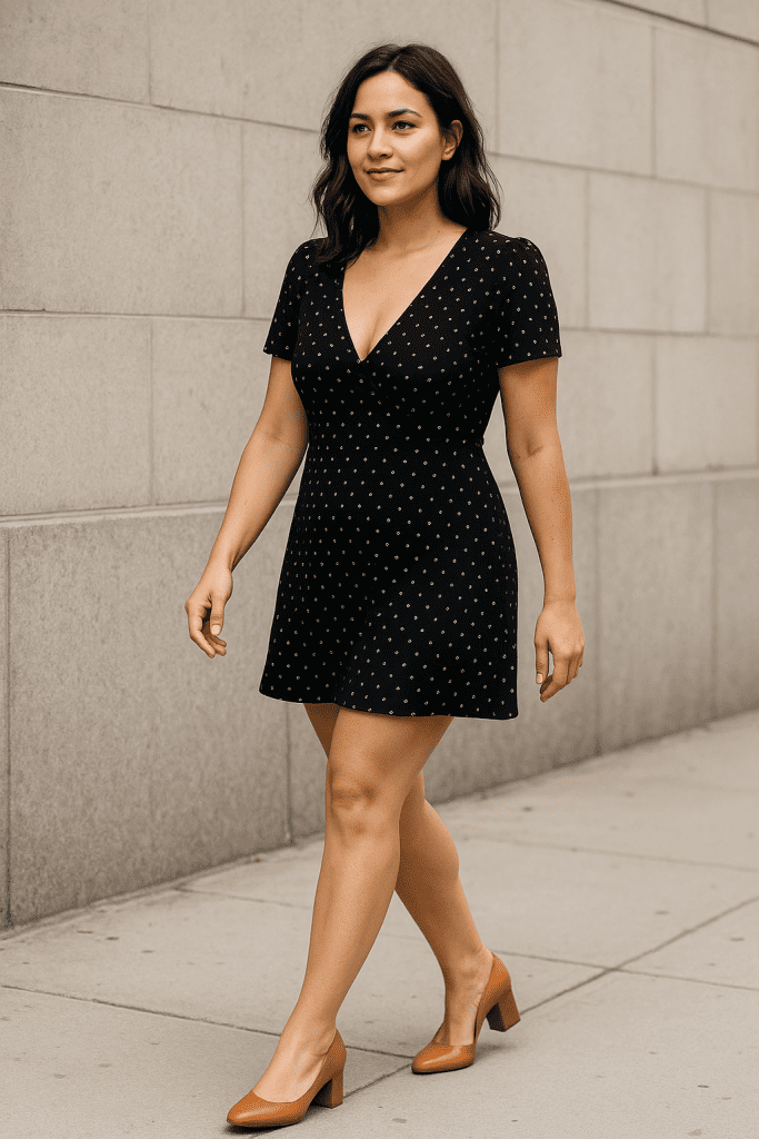 Cómo combinar tacones ideales con vestidos cortos