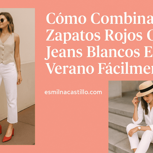 Cómo Combinar Zapatos Rojos Con Jeans Blancos En Verano Fácilmente