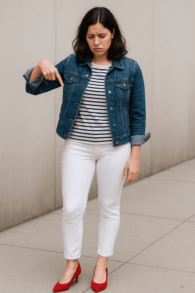 Cómo Combinar Zapatos Rojos Con Jeans Blancos En Verano Fácilmente
