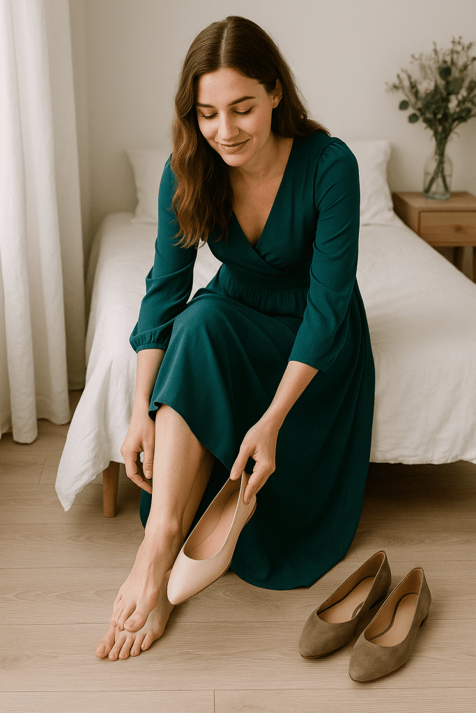 Cómo Elegir Zapatos Elegantes Para Vestidos Largos Sin Tacón