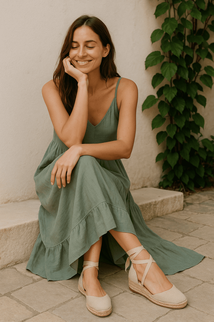 Zapatos Bajos Ideales Para Combinar Vestidos Largos De Verano