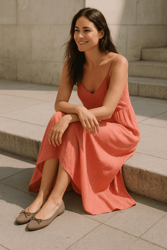 Zapatos Bajos Ideales Para Combinar Vestidos Largos De Verano