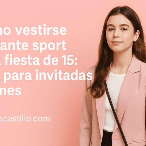 Cómo vestirse elegante sport para fiesta de 15