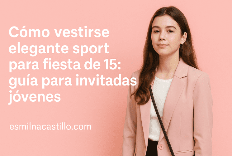 Cómo vestirse elegante sport para fiesta de 15