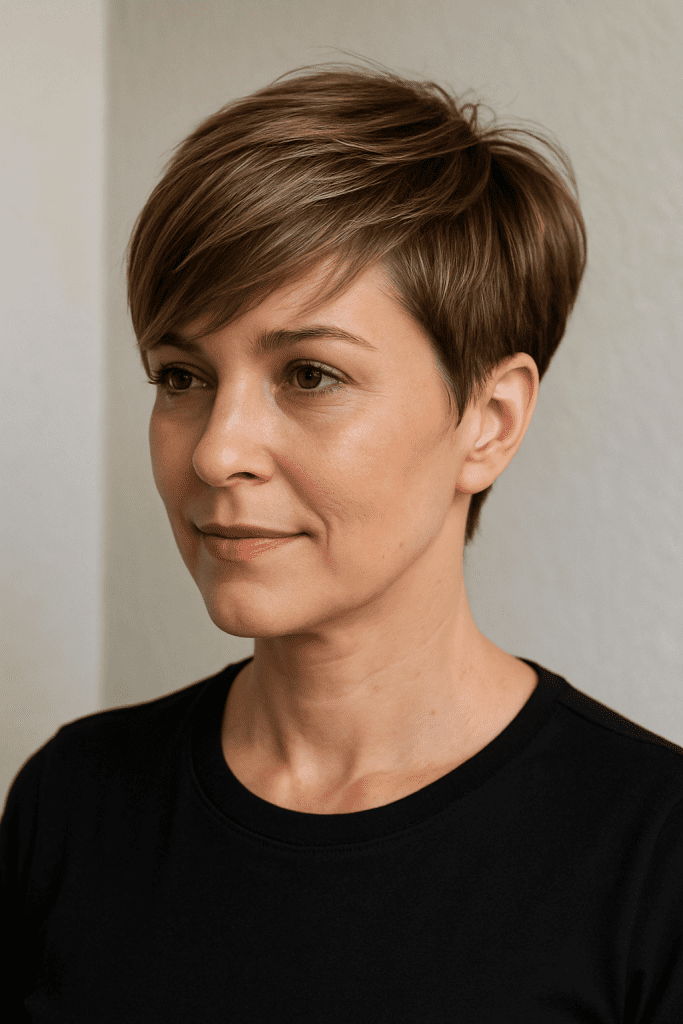 Pixie O Corte Corto Para Mujeres De 40
