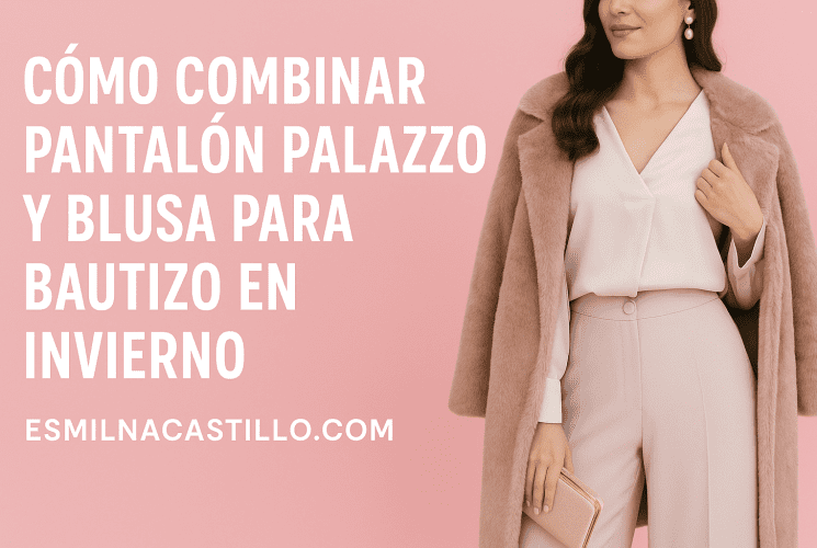 Cómo Combinar Pantalón Palazzo Y Blusa Para Bautizo En Invierno