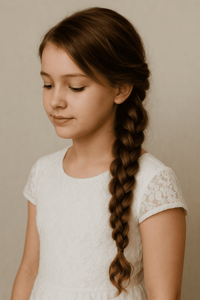Peinados Formales Para Niñas Con Trenzas Sueltas