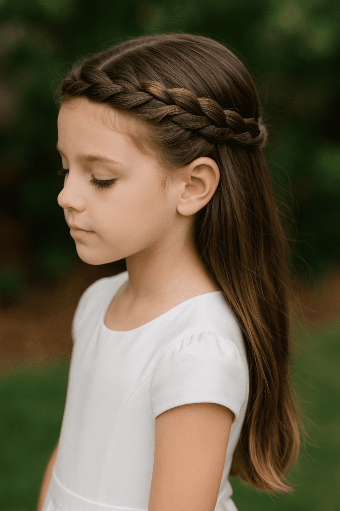Peinados Formales Para Niñas Con Trenzas Sueltas