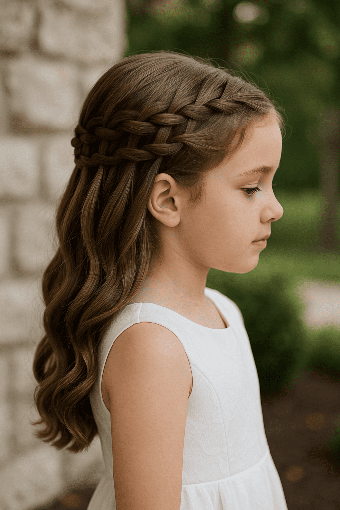 Peinados Formales Para Niñas Con Trenzas Sueltas