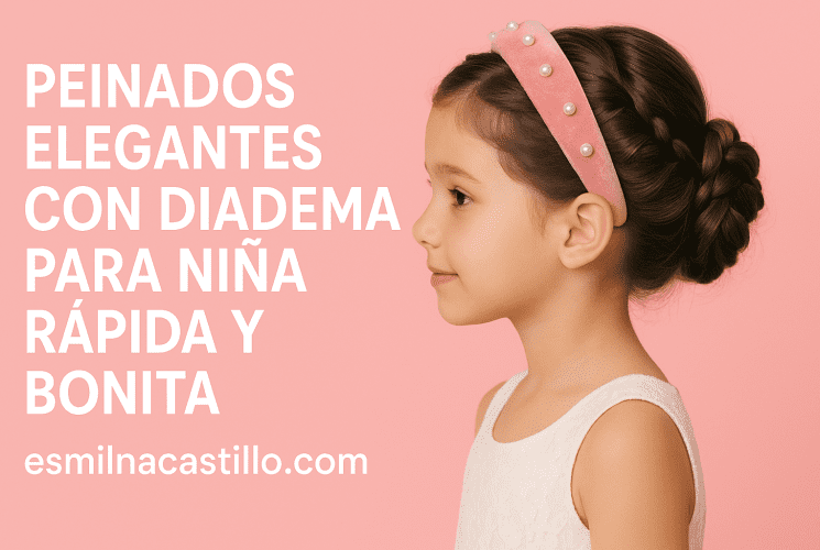 Peinados Elegantes Con Diadema Para Niña Rápida Y Bonita